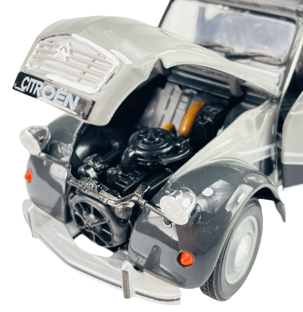WELLY CITROEN 2CV 6 CHARLESTON GRÅ 1:24 24009