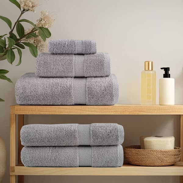 vidaXL Premiumhanddukar SOLUND, 2-pack, Grå, 100x150 cm