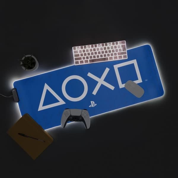Lysende tastaturmåtte til bord - Playstation