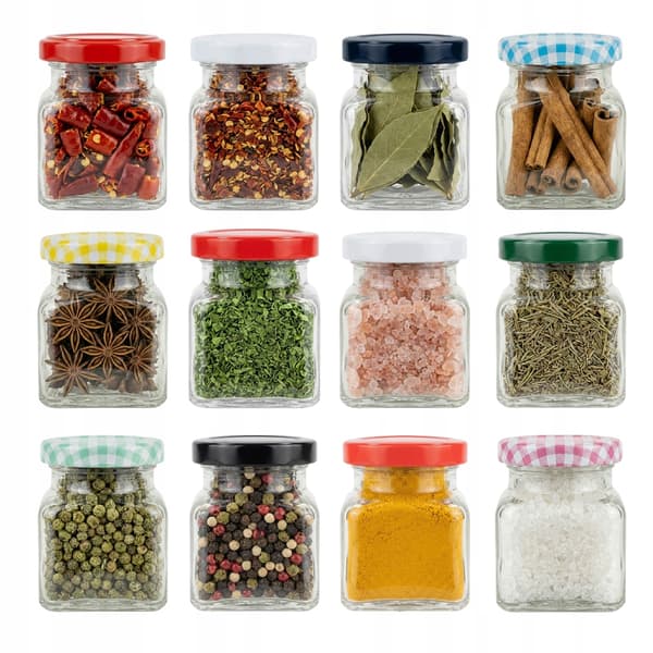 20x 120ml burkar för kryddor, örter, ljus, present + lock FI53 20 st