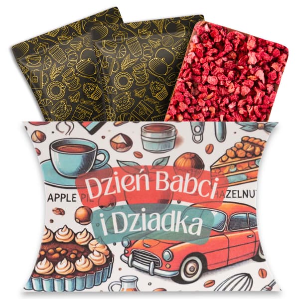 Gave til Bedsteforældredag te kaffe chokolade boks