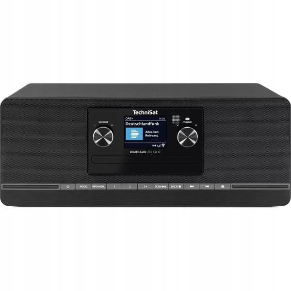 Radio TechniSat INTERNET CD DAB+ FM BTUSB 2×5 W DIGITRADIO 372 svart