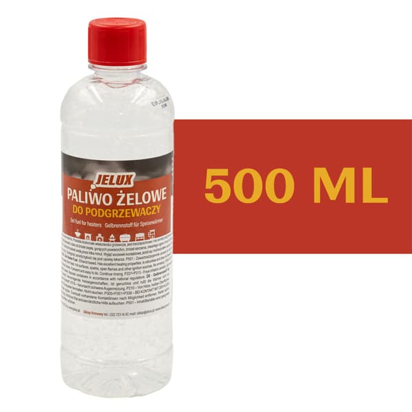 Lämmityslaitteiden geelipolttoaine 500 ml