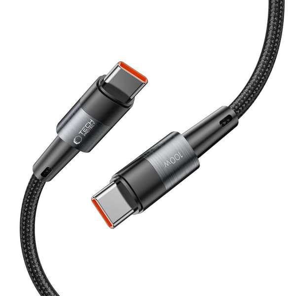 TECH-PROTECT ULTRABOOST TYP-C KABEL PD100W/5A 25CM GRÅ