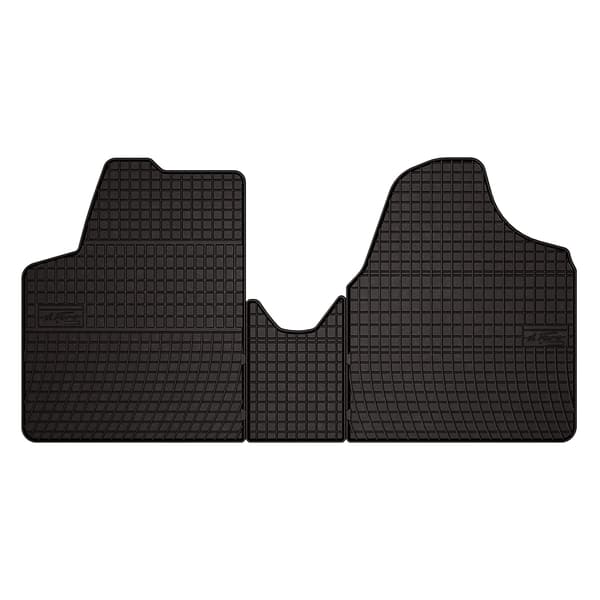 Kumiset auton matot: Citroen Jumpy II pakettiautoon (2007-2016) - musta, asennettuna