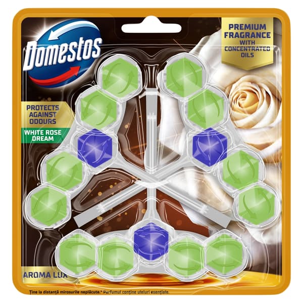 Domestos Aroma Hvid Rose Terning 3x50g