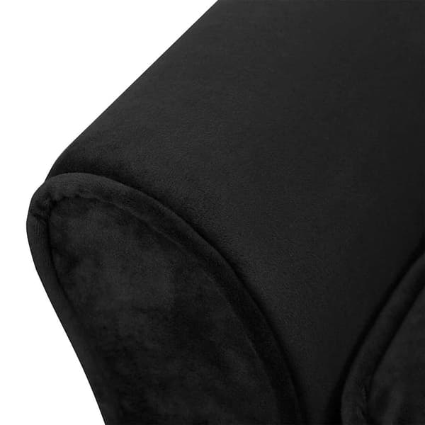 vidaXL hundesofa, sort, 57x34x36 cm, plys