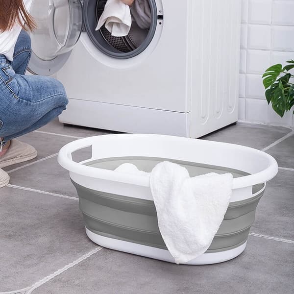 AIDA soikea taittokulho cm valkoinen-harmaa COMPACT 25L