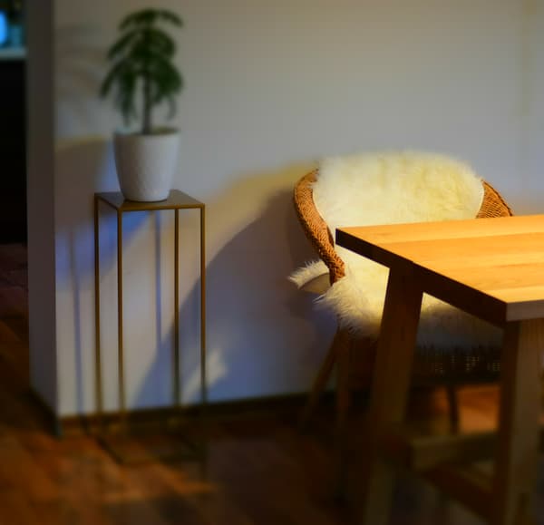 Loft blomställning 70cm guld med 363