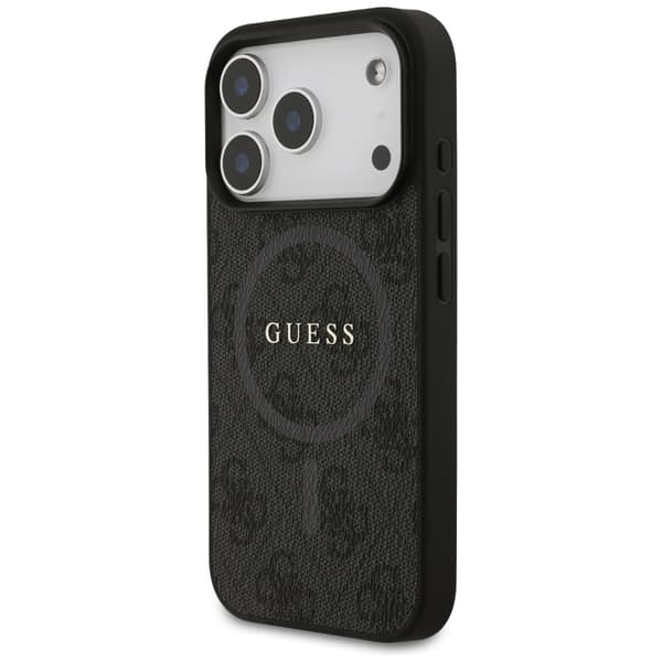 Guess 4G Ring Classic Logo MagSafe-etui til iPhone 17 Pro – sort