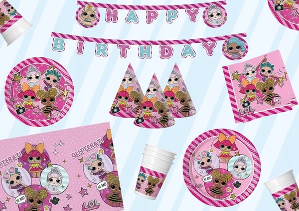 LOL Glitterati gratisbanner, 210 cm