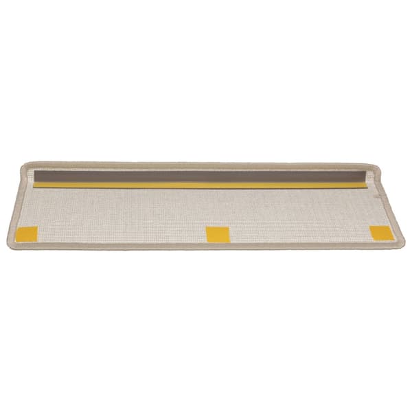 vidaXL Trappmattor 15 st 65x21x4 cm taupe rektangulär kant