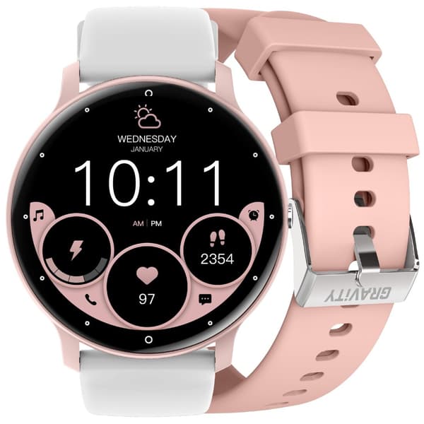 SMARTKLOCKA UNISEX GRAVITY GT1-6 PRO - BLUETOOTH-SAMTAL, EXTRA ARMBAND (sg027f)