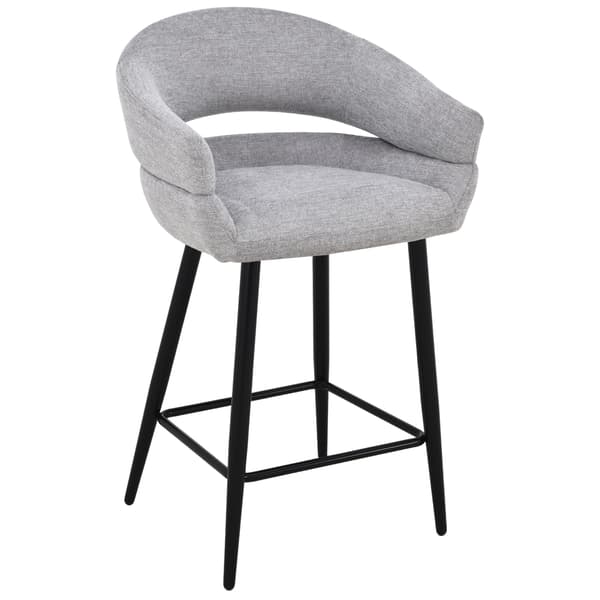 OVIO polstret barstol, grå 65 cm
