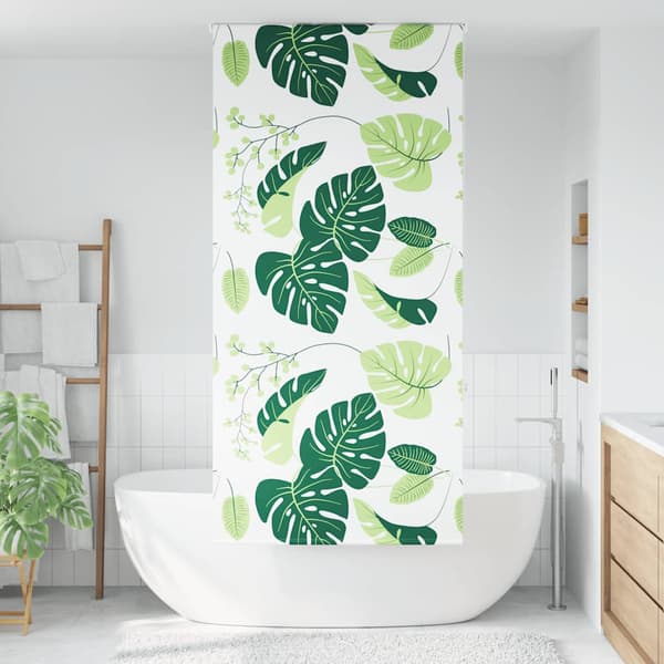 vidaXL Duschrullgardin 110x240 cm Tygbredd 106 cm