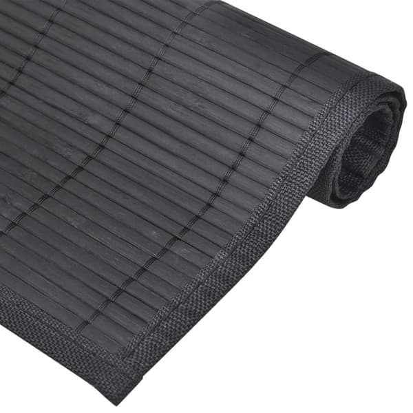 vidaXL bambus dækkeservietter, 6 stk., 30 x 45 cm, sort