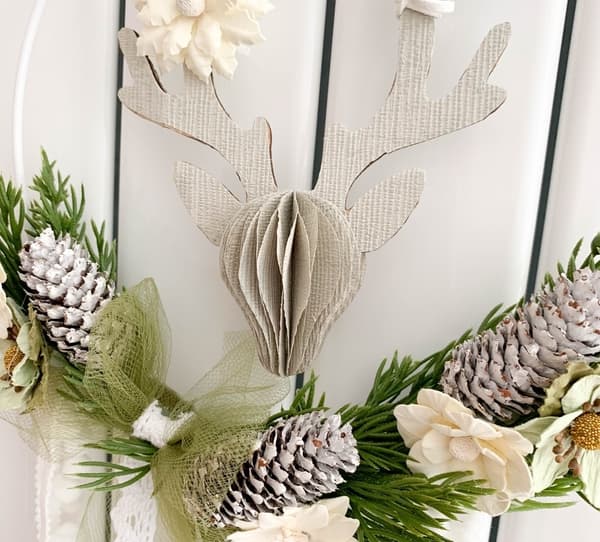 Julrenspappershängdekoration 15 cm
