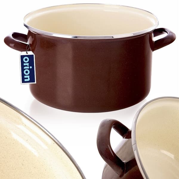 BRUN emaljegryde 22 cm, 4 l