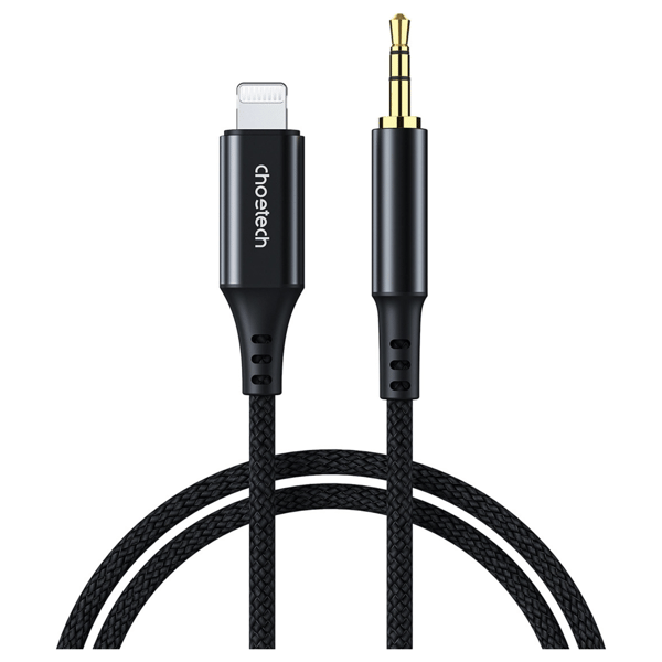 Choetech AUX007 Valaistuskaapeli / Mini Jack 3.5mm 1m - Musta