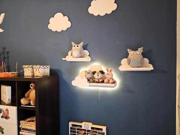 Laguna Prestige Cloud-hylder med lampefunktion