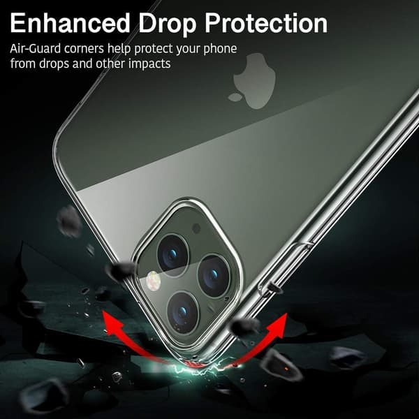 ETUI TIL APPLE IPHONE 11 PRO TRANSPARENT SILIKONE BAGSIDER A2160