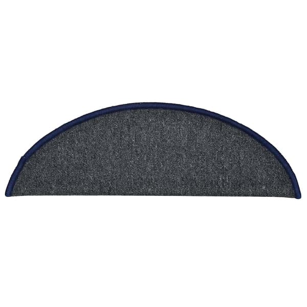 vidaXL trappemåtter 30 stk. mørkegrå og blå 56x17x3 cm