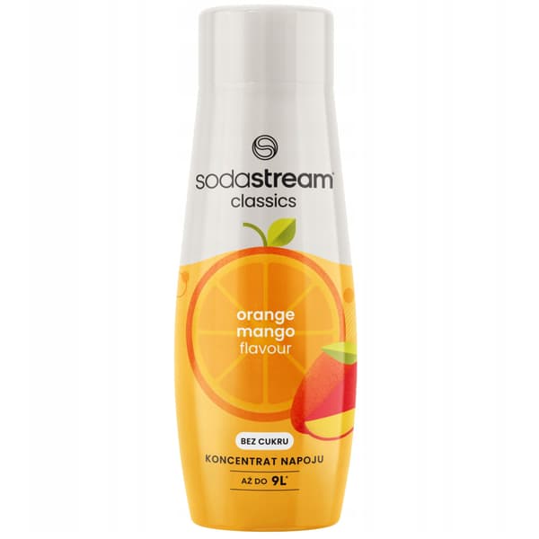 Sirup til SodaStream Mirinda Zero + Mango + Pepsi Zero kulsyremaskine