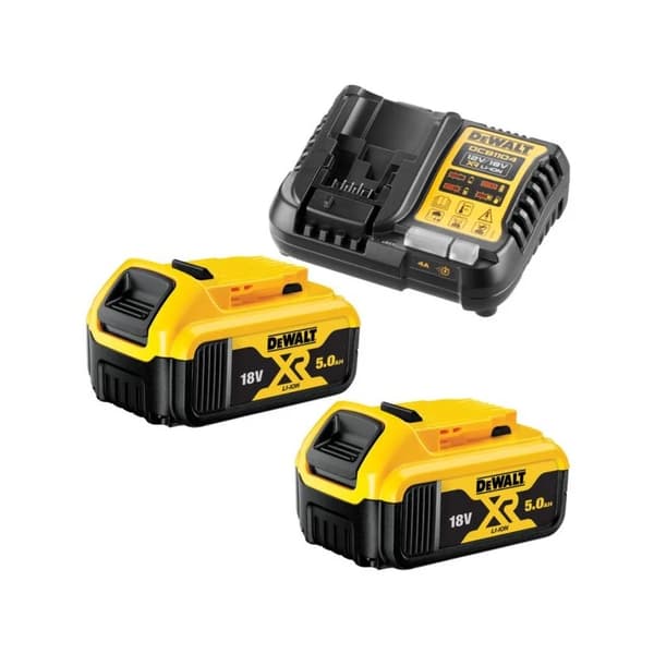 DEWALT POWER KIT LADDARE + 2 x 5,0 Ah BATTERIER