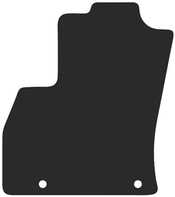 polyamid førermåtte til: Citroen Nemo kombivan 2007-2017 gummibelagt førermåtte