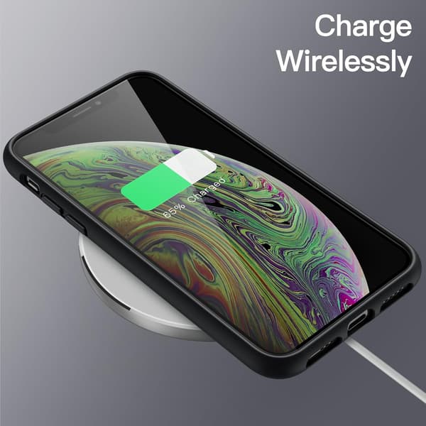 COVER TIL APPLE IPHONE XS/IPHONE X SORT SILIKONE BAGSIDER