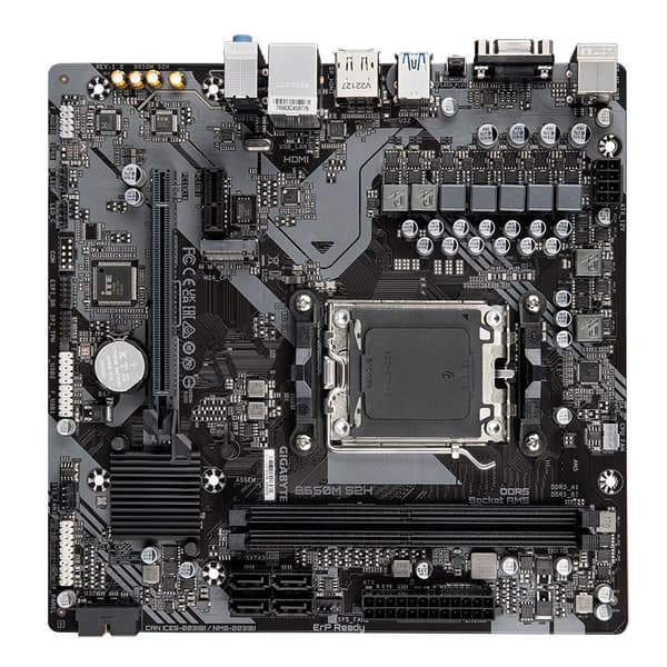 Gigabyte B650M S2H moderkort, brunt, DDR5, AM5