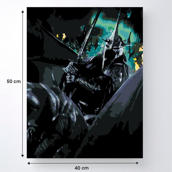 MALING EFTER TAL Billeder til maleri Nazgul Ringenes Herre 40x50 cm