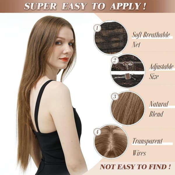 LYSBLONDE HÅREXTENSIONS 1 HÅRSTYKKE 46 CM