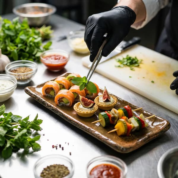 REKTANGULÄR KERAMISK TALLRIK FÖR SERVERING AV SUSHI OCH DESSERTER 30,5×10 CM