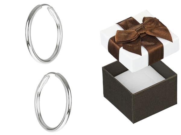 Silverringörhängen 1,2 cm små damringar i silver 925