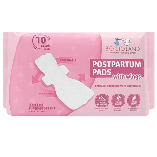 Mycket absorberande postpartumbindor, 10 stycken, Bocioland