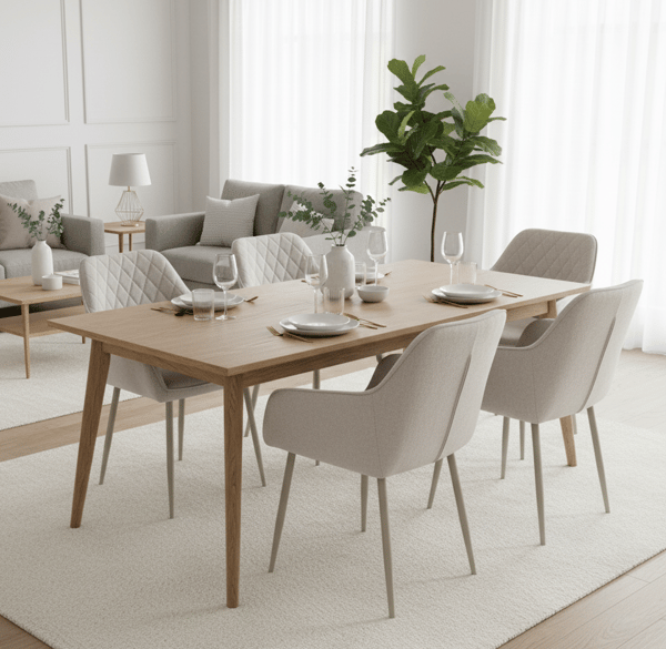 RELLO klädd fåtölj, beige tyg