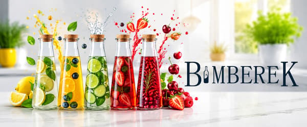 5x Londonkaraff 350ml glasflaskor för juice, alkohol, olja, vatten, present