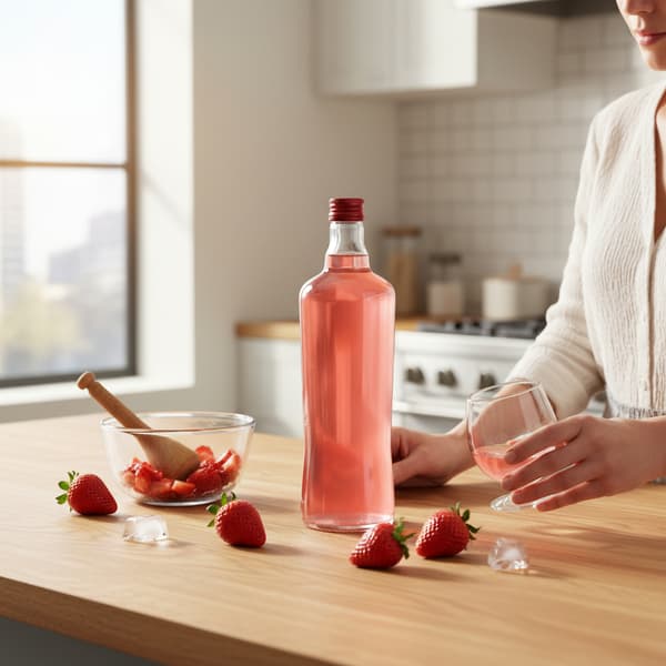 10x Glasflaskor för Likörer DIVA 500ml Presentflaska Juice Vin 0,5l
