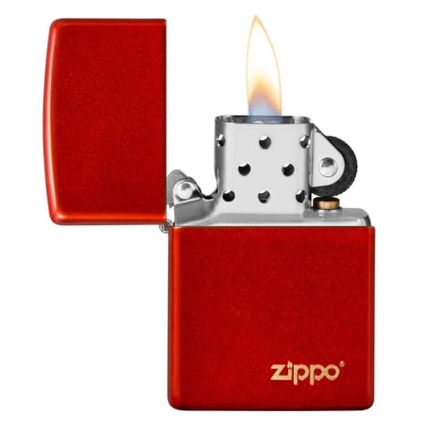 ZIPPO RØD MAT LOGO LASERED 60005762 lighter