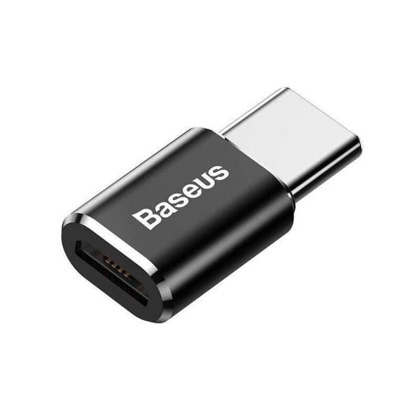 Baseus Micro USB till USB Typ-C Adapter - Svart