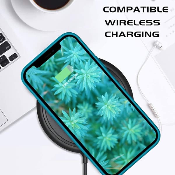 Apple iPhone 12 Pro Max -suojakuori, tummansininen, silikoni