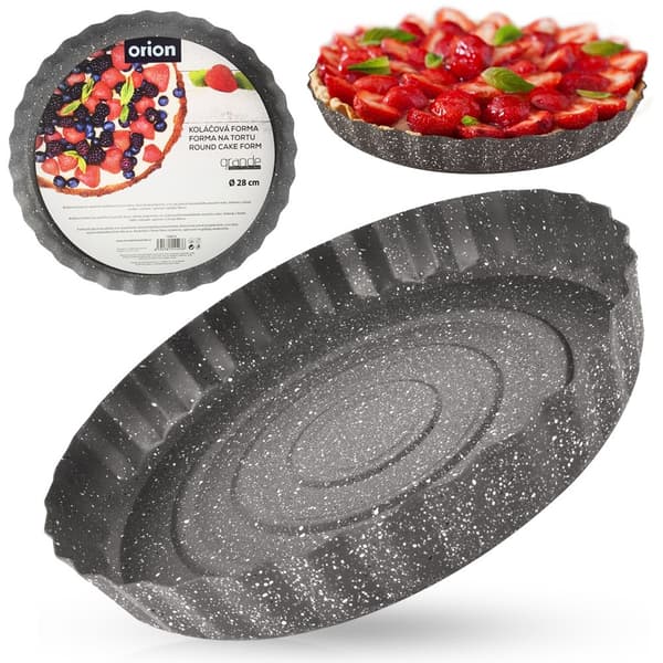 Granit tærteform GRANDE 28 cm