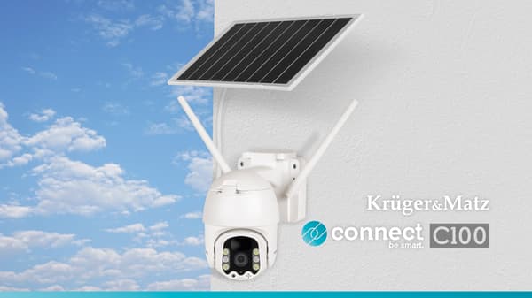 Udendørs 4G kamera Kruger&Matz Connect C100 Solcelle