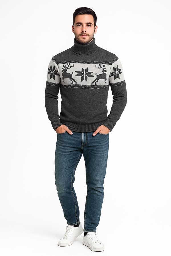 Turtleneck-tröja för herr Recea M