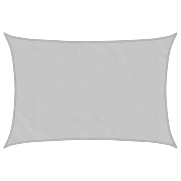 vidaXL skyggesejl lysegrå 3x2 m 100% polyester