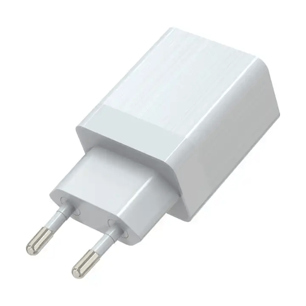 Seinälaturi 2 USB 5V 2.4A kuutio musta