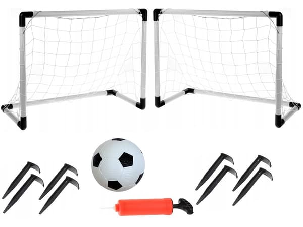 2-i-1 bærbare fodboldmål 180x120 cm