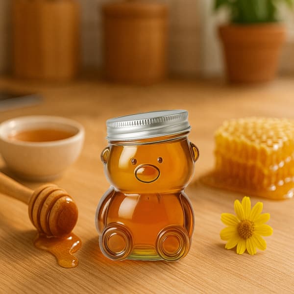 BAMSE 150ML GLASKRUDE MED SKRUELÅG HONNING