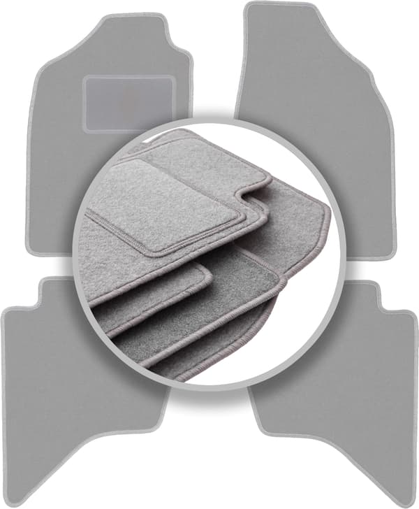 Grå bilmåtter til: Mazda BT-50 pickup (2007-2012)